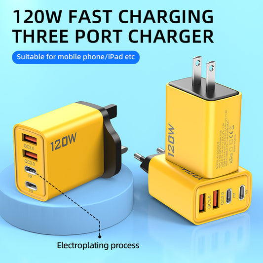 USB TYPE-C CHARGER 120W 4-PORT
