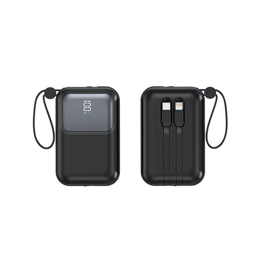 PROTABLE CHARGER POWDER BANK-10000MAH WHITE (TYPE-C,IP,USB)