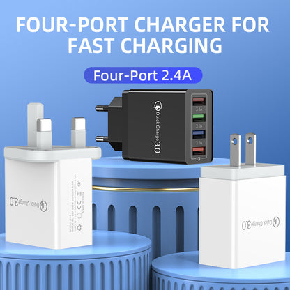 USB TYPE-C CHARGER 2.4A 4-PORT