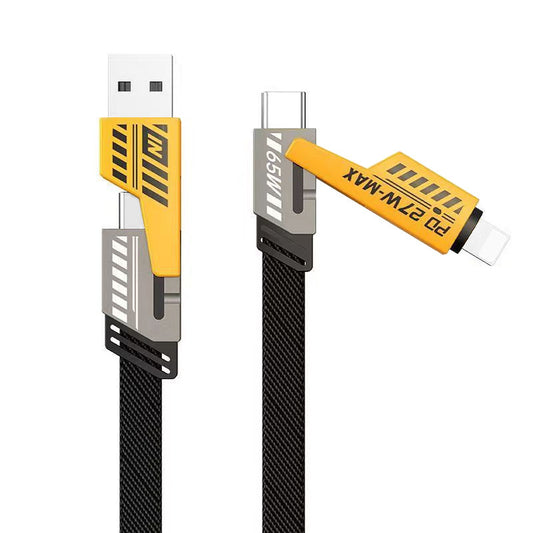 4 IN 1 USB-C CABLE PD 65W (TYPE-C/USB-A/ iPHONE)