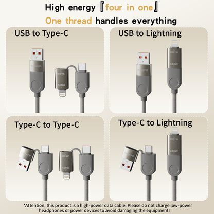 USB TYPE-C 4 IN 1 CABLE 1.2M 240W