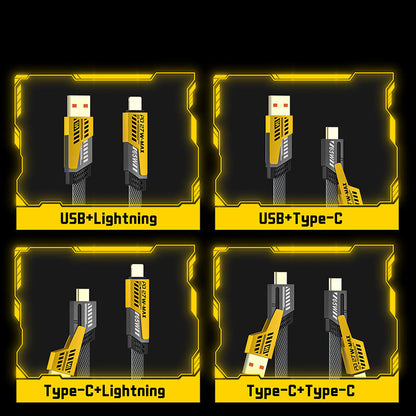 4 IN 1 USB-C CABLE PD 65W (TYPE-C/USB-A/ iPHONE)