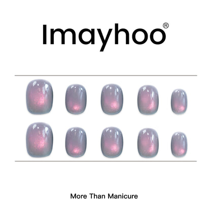 Squoval-Short Nail-Cat's Eye       (10pcs) OMDXX089