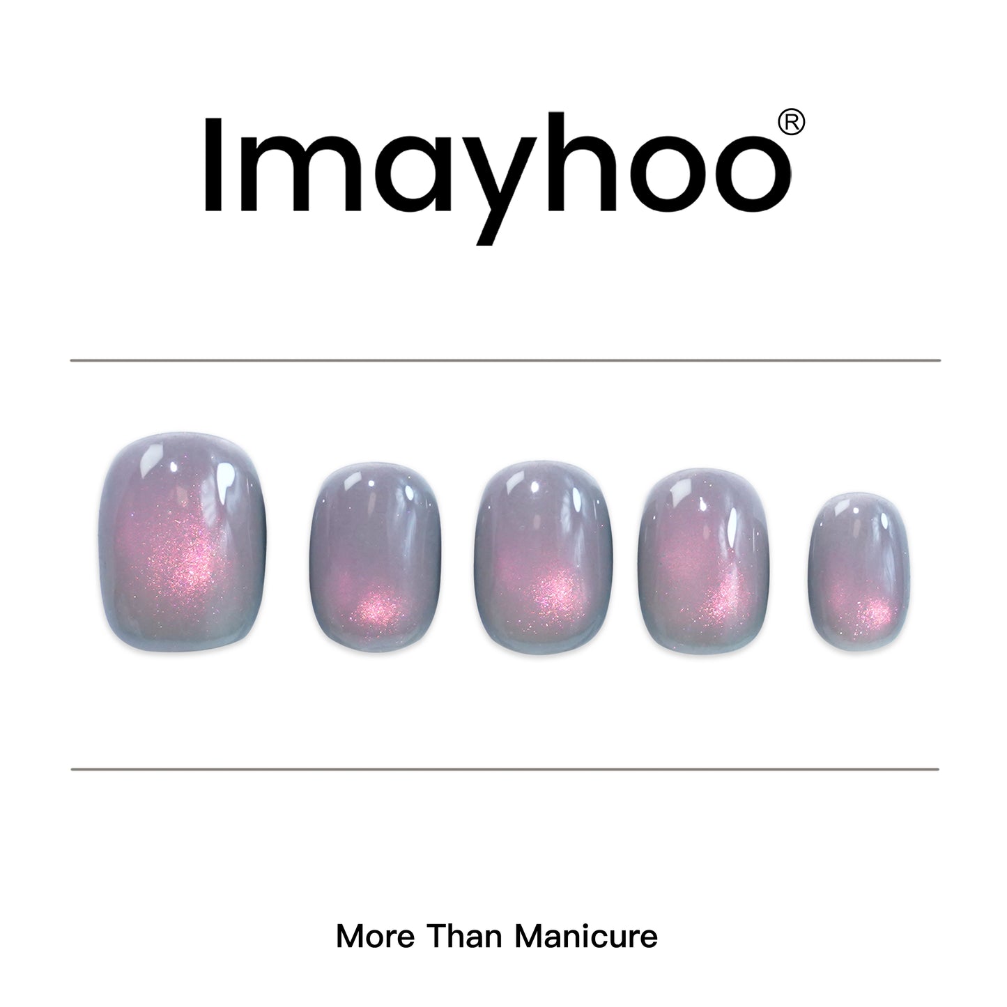 Squoval-Short Nail-Cat's Eye       (10pcs) OMDXX089
