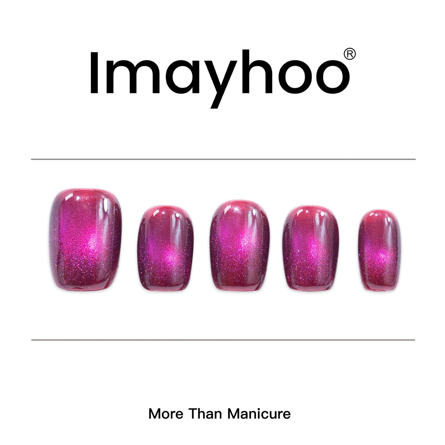 Squoval-Short Nail-Cat's Eye       (10pcs) OMDXX090