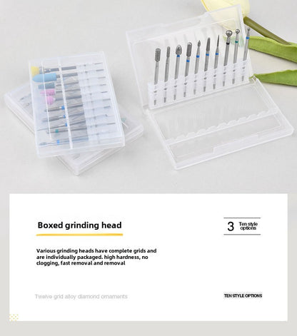 Nail Drill Bits Complete Set 10pcs
