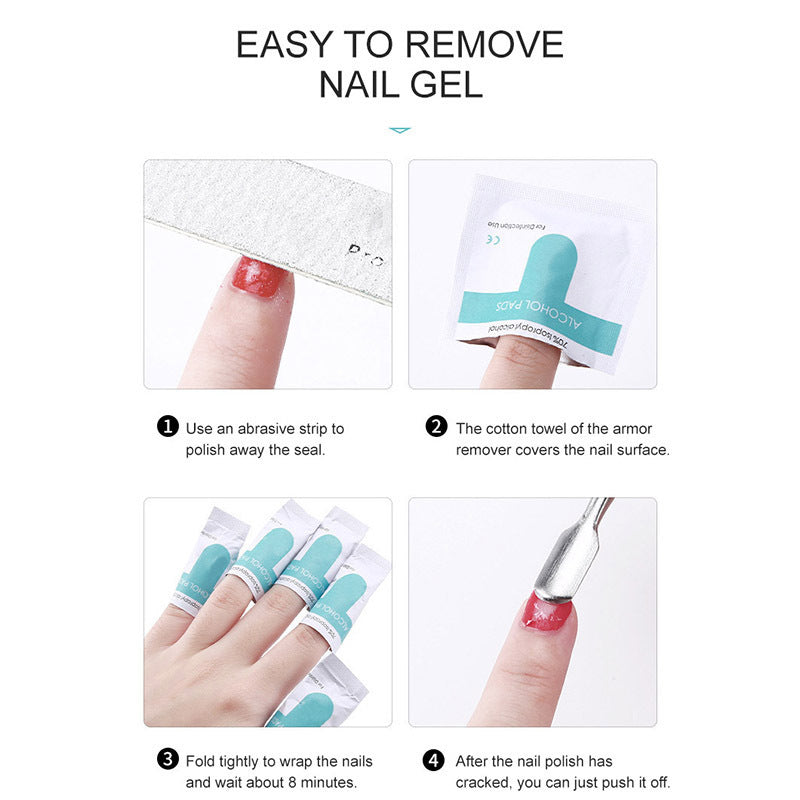 8ML Temperature Color Gel Nail Polish Nail File Buffing Stick Nail Polish Remover Combo kit