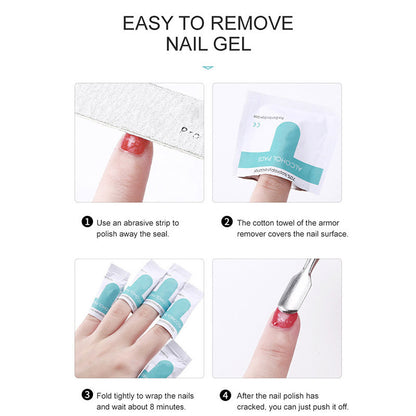 8ML Temperature Color Gel Nail Polish Nail File Buffing Stick Nail Polish Remover Combo kit