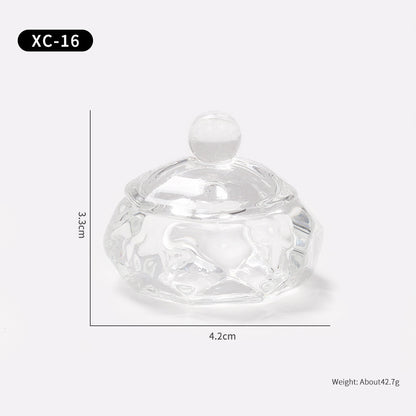 Multi-shaped Nail Art Acrylic Liquid Power Dappen Dish with Lid