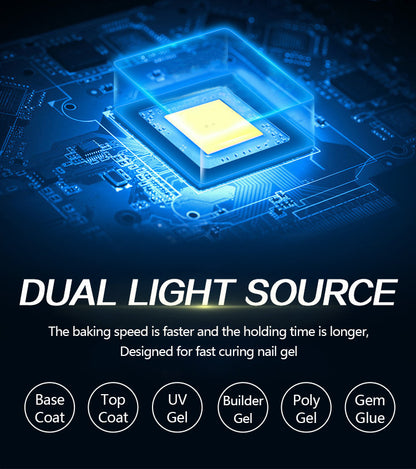 Powerful 60 LEDs LED Nail Lamp with LCD Display And 4 Timers Setting