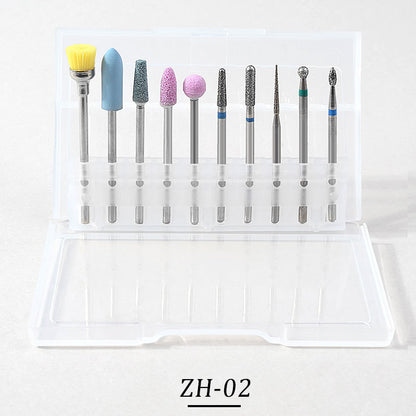 Nail Drill Bits Complete Set 10pcs