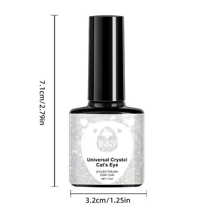 Cat's Eye Gel Polish White Crystal Color Nail Art 7.3ml/pcs