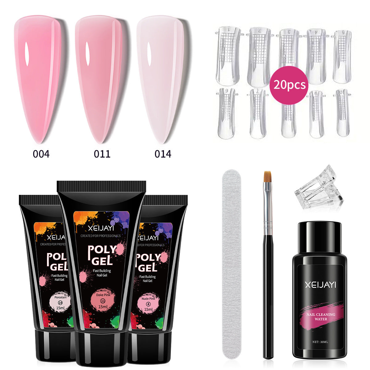 XEIJAYI Poly Gel  15ML*3Colors Set