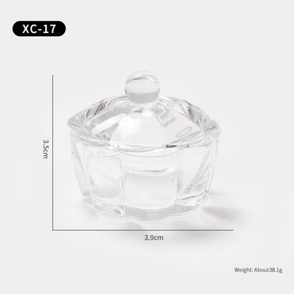 Multi-shaped Nail Art Acrylic Liquid Power Dappen Dish with Lid