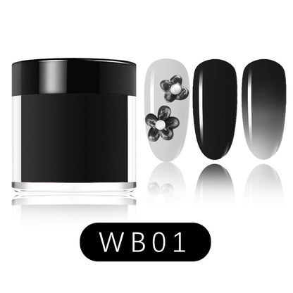 12 Colors Temperature Change Dipping Powder 8g/pcs