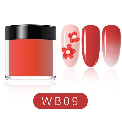 12 Colors Temperature Change Dipping Powder 8g/pcs