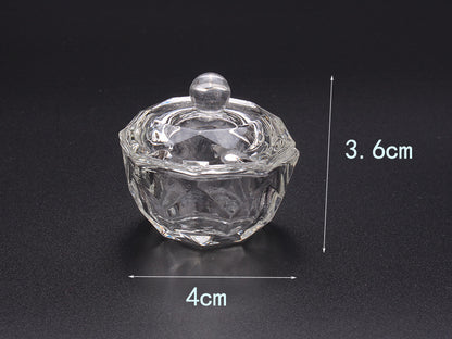 Multi-shaped Nail Art Acrylic Liquid Power Dappen Dish with Lid