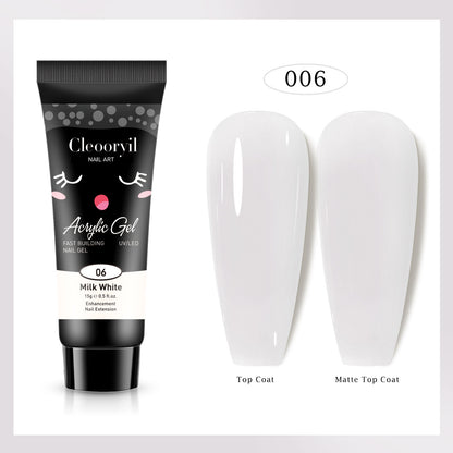 12 Colors Nail Extension Gel Kit