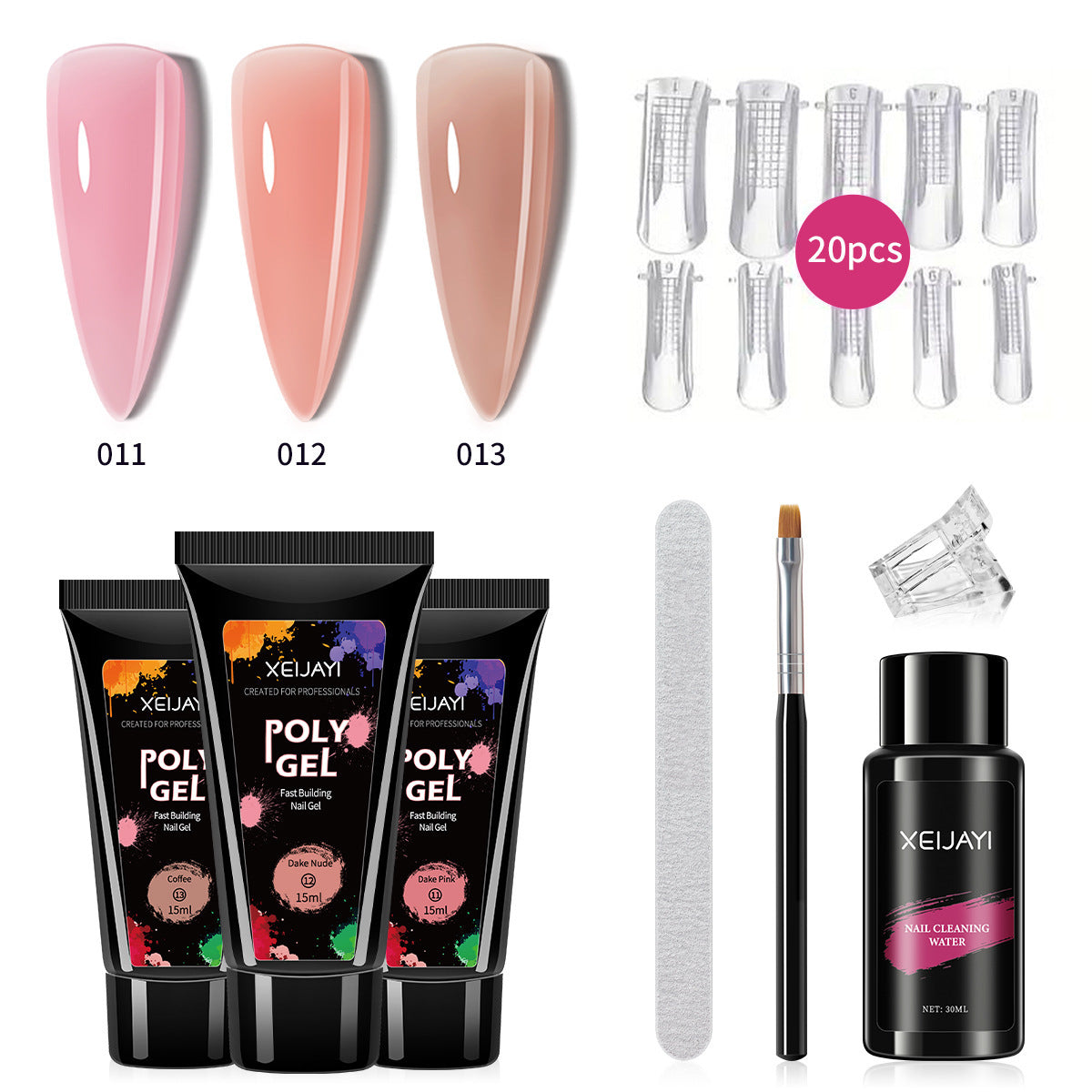 XEIJAYI Poly Gel  15ML*3Colors Set