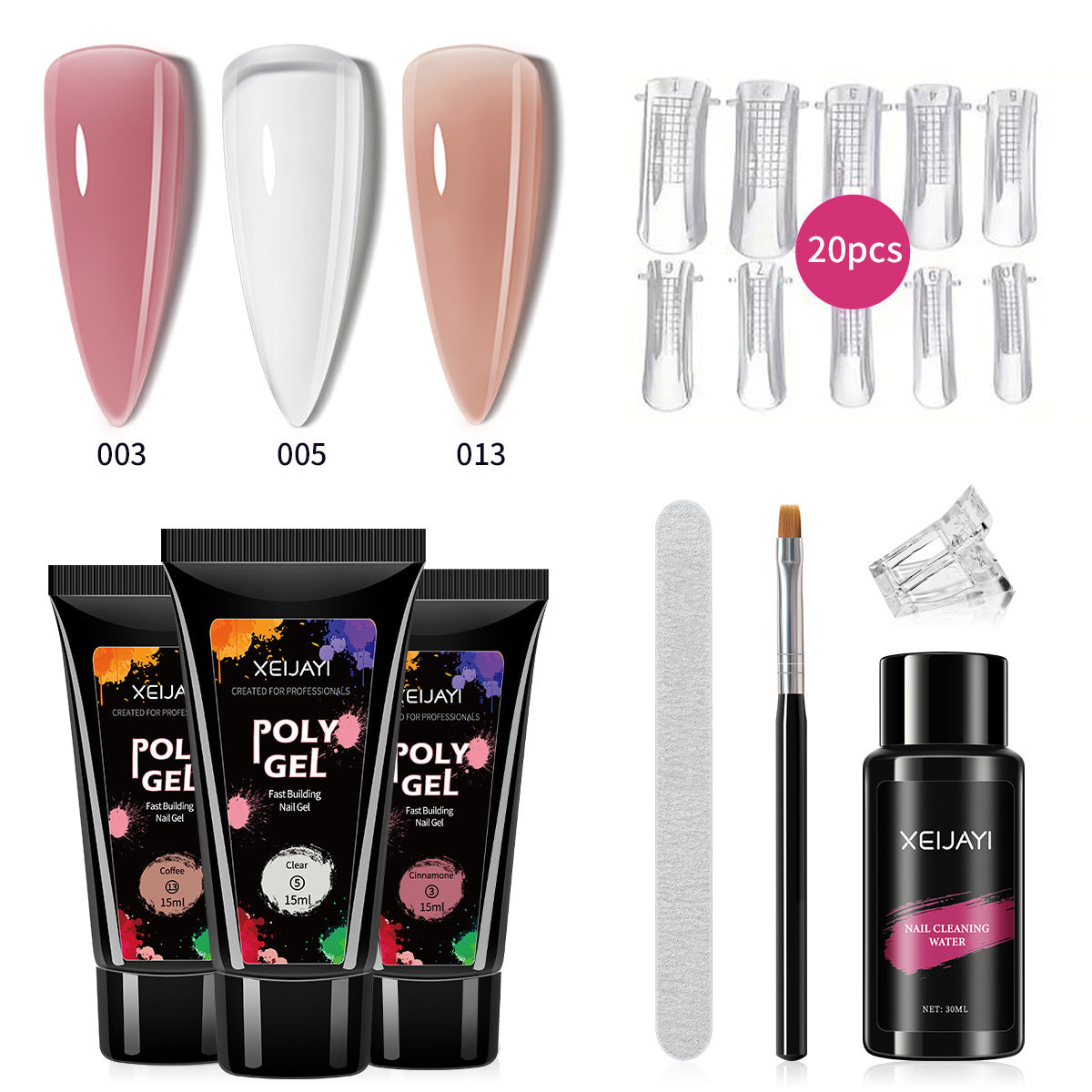 XEIJAYI Poly Gel  15ML*3Colors Set