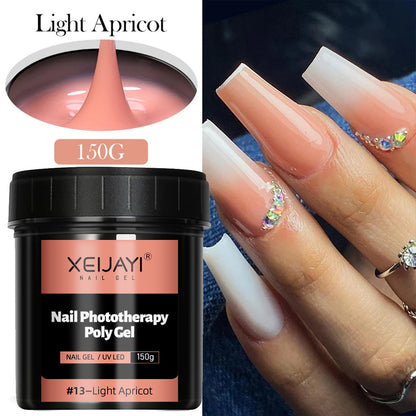 XEIJAYI 18 Colors Large Capacity Nail Phototherapy Poly Gel 150g