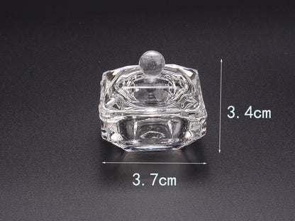 Multi-shaped Nail Art Acrylic Liquid Power Dappen Dish with Lid