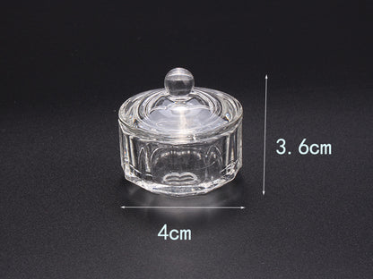 Multi-shaped Nail Art Acrylic Liquid Power Dappen Dish with Lid