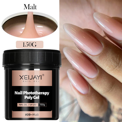 XEIJAYI 18 Colors Large Capacity Nail Phototherapy Poly Gel 150g