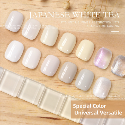MILAN 15 Colors White Gel Nail Polish Kit 15ml/pcs (with Display Board)