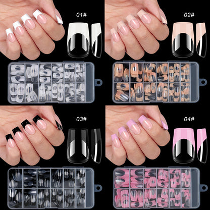 120 PCS French Tip Press On Nails
