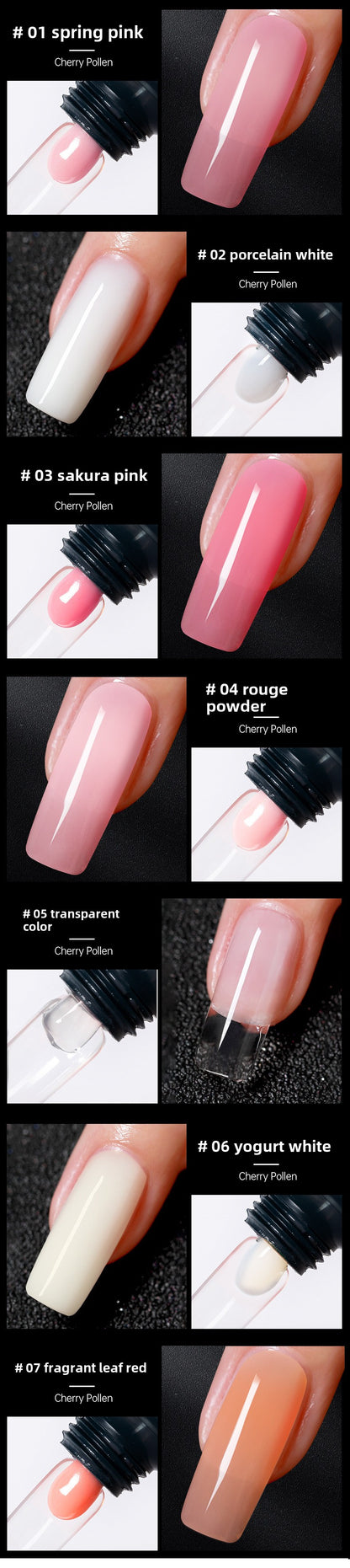 RISYAL Poly Gel 12 Colors 15ml/pcs