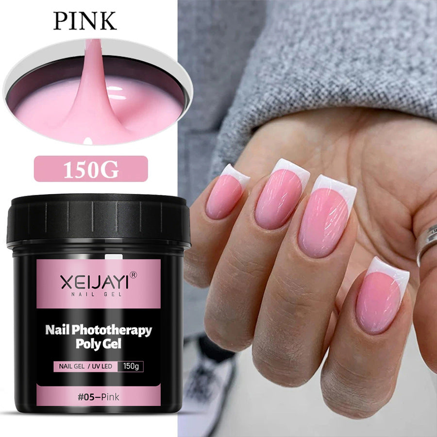 XEIJAYI 18 Colors Large Capacity Nail Phototherapy Poly Gel 150g