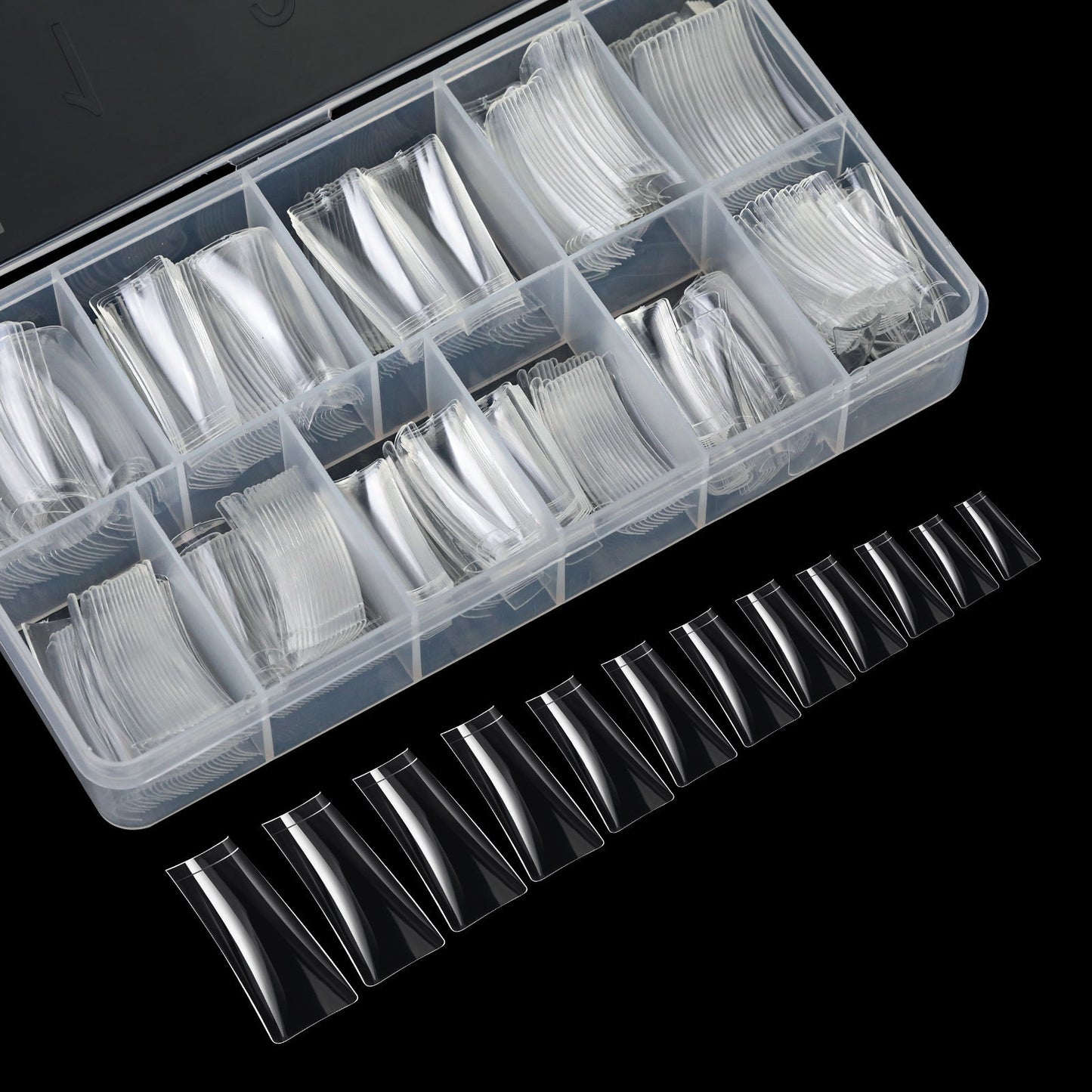 Mat nail tips duck shape 504 pcs/box