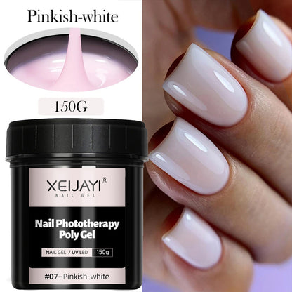 XEIJAYI 18 Colors Large Capacity Nail Phototherapy Poly Gel 150g