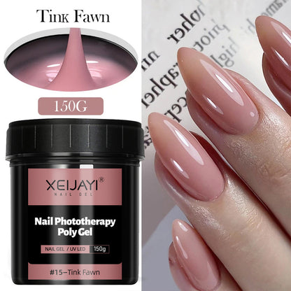 XEIJAYI 18 Colors Large Capacity Nail Phototherapy Poly Gel 150g