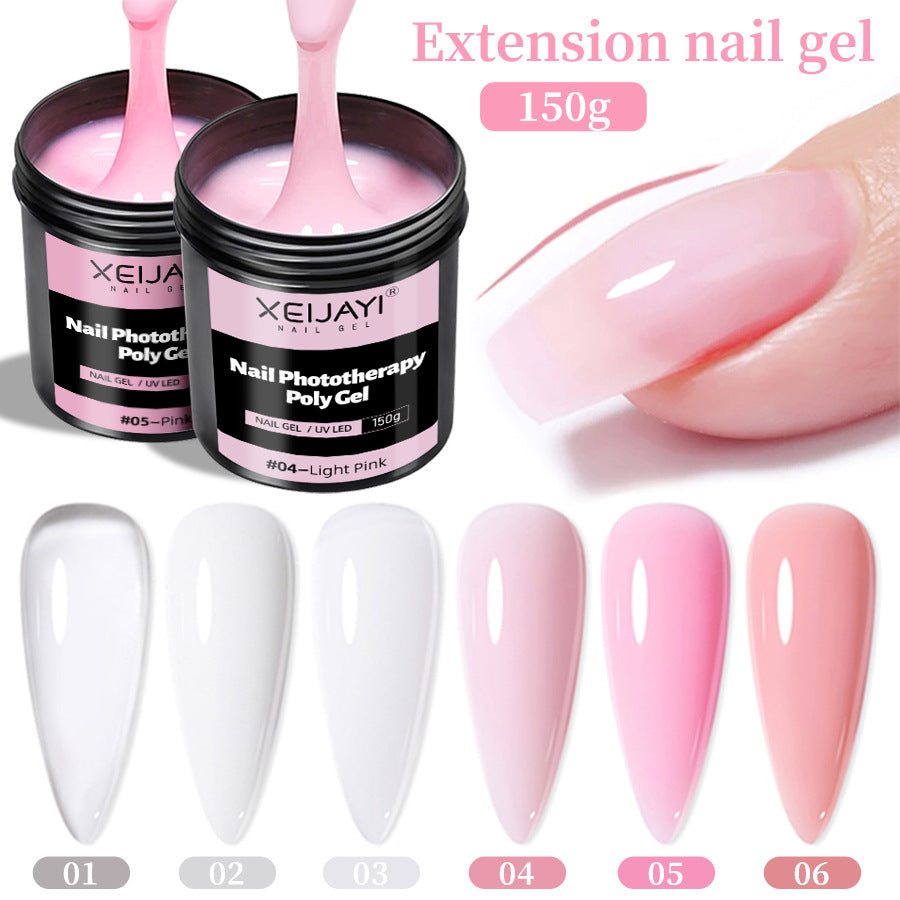 XEIJAYI 18 Colors Large Capacity Nail Phototherapy Poly Gel 150g