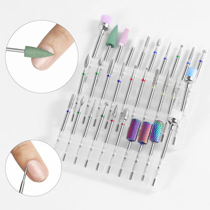 Nail Drill Bits Complete Set 10pcs